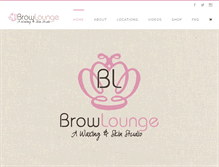 Tablet Screenshot of browlounge.com
